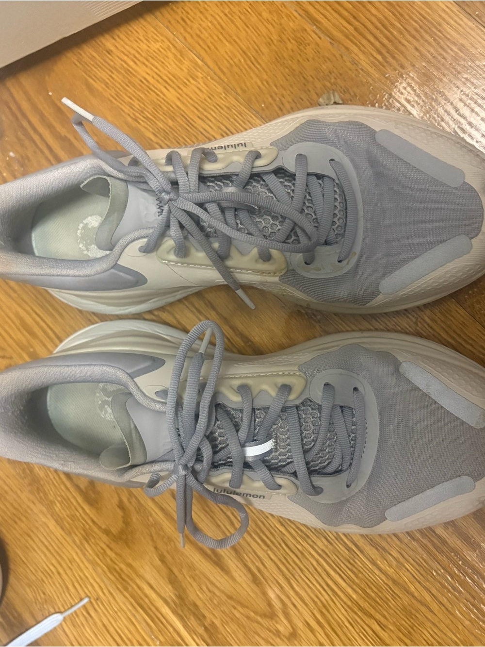 lululemon athletica Light Gray and Cream Athletic Sneakers